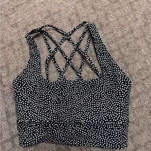 BuffBunny Black and White Strappy Bra